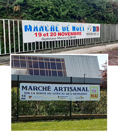 Réalisations baches banderoles Réalisations baches banderoles